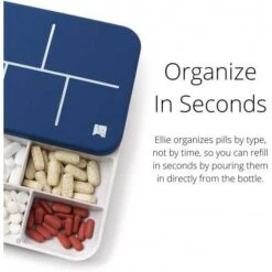 EllieGrid Smart Pill Organizer: Simplify Medication With Alarms And App Notifications -Electronics Store elliegrid smart pill box 1 4