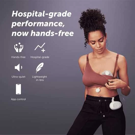 Elvie Stride Plus Hospital-Grade Breast Pump - Portable, App-Controlled, Ultra-Quiet With 20 Settings 2 Elvie Stride Plus Hospital-Grade Breast Pump - Portable, App-Controlled, Ultra-Quiet With 20 Settings - Image 2