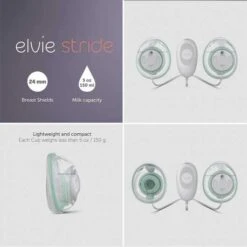 Elvie Stride Plus Hospital-Grade Breast Pump - Portable, App-Controlled, Ultra-Quiet With 20 Settings 10 Elvie Stride Plus Hospital-Grade Breast Pump - Portable, App-Controlled, Ultra-Quiet With 20 Settings -Electronics Store elvie stride hospital grade app controlled breast pump be connected with your baby 3