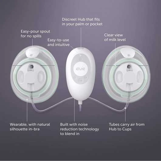 Elvie Stride Plus Hospital-Grade Breast Pump - Portable, App-Controlled, Ultra-Quiet With 20 Settings 5 Elvie Stride Plus Hospital-Grade Breast Pump - Portable, App-Controlled, Ultra-Quiet With 20 Settings - Image 5