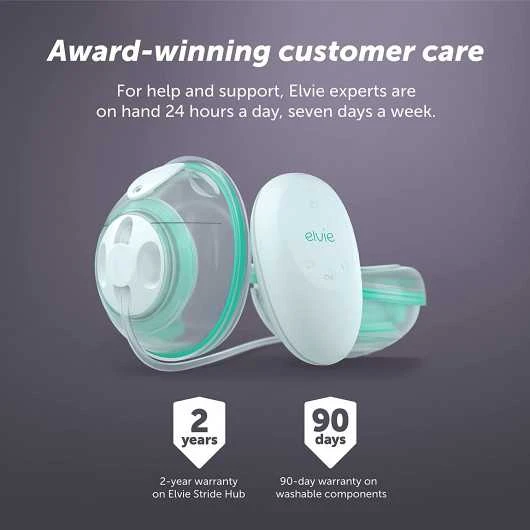 Elvie Stride Plus Hospital-Grade Breast Pump - Portable, App-Controlled, Ultra-Quiet With 20 Settings 7 Elvie Stride Plus Hospital-Grade Breast Pump - Portable, App-Controlled, Ultra-Quiet With 20 Settings - Image 7
