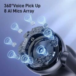 EMEET 360° 4K Conference Camera With Auto Tracking And Noise Cancelling -Electronics Store emeet meeting capsule 4k captured 1080p output 360 conference room webcam 8 mics and 10w speaker 5 video modes ai 3