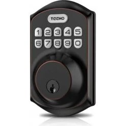 Secure Keyless Entry Door Lock With Keypad, Auto Lock, And Weatherproof Design 13 Secure Keyless Entry Door Lock With Keypad, Auto Lock, And Weatherproof Design -Electronics Store entry door electronic keypad lock teeho 1 6