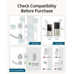 Eufy Security C210 Smart Deadbolt: WiFi-Enabled Keyless Entry With Multiple Access Methods For Maximum Home Protection -Electronics Store eufy security c210 smart lock 5 in 1 keyless entry door lock built in wifi deadbolt smart door lock no bridge required easy 12