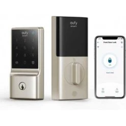 Eufy Security C210 Smart Deadbolt: WiFi-Enabled Keyless Entry With Multiple Access Methods For Maximum Home Protection -Electronics Store eufy security c210 smart lock 5 in 1 keyless entry door lock built in wifi deadbolt smart door lock no bridge required easy 7