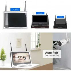 EVERSECU 8CH 2K 3MP Wireless Security System With 12" Monitor -Electronics Store eversecu the perfect monitoring system 1 2