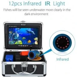 Eyoyo Portable Underwater Fishing Camera With 7'' LCD Monitor And Infrared Lights -Electronics Store eyoyo portable underwater fishing camera waterproof 1000tvl video fish finder 7 inch lcd monitor 12pcs ir infrared lights for 4