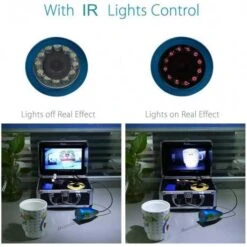 Eyoyo Portable Underwater Fishing Camera With 7'' LCD Monitor And Infrared Lights -Electronics Store eyoyo portable underwater fishing camera waterproof 1000tvl video fish finder 7 inch lcd monitor 12pcs ir infrared lights for 5