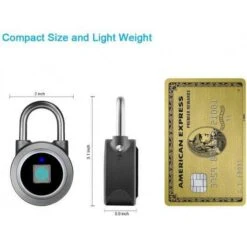 MEGAFEIS Smart Padlock With Fingerprint And Bluetooth - Waterproof And Secure -Electronics Store fingerprint padlock the thumbprint padlock 3