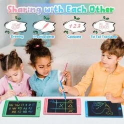 FLUESTON 3-Pack LCD Writing Tablets For Kids: Fun & Educational Doodle Boards In Dinosaur, Unicorn, Whale Themes -Electronics Store flueston 3 pack lcd writing tablets for kids fun educational doodle boards in dinosaur unicorn whale themes 4