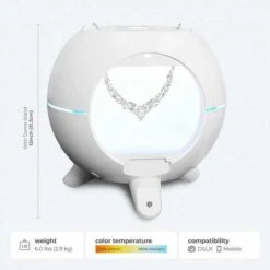 Foldio360 Smart Dome Turntable For 360° Product Photography With LED Lighting