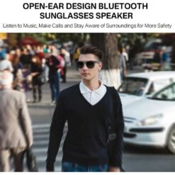 GenXenon Smart Bluetooth Sunglasses With UV400 Polarized Lenses, Voice Control -Electronics Store genxenon smart bluetooth sunglasses with uv400 polarized lenses voice control 4