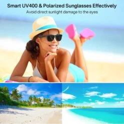 GenXenon Smart Bluetooth Sunglasses With UV400 Polarized Lenses, Voice Control -Electronics Store genxenon smart bluetooth sunglasses with uv400 polarized lenses voice control 6