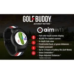 Golf Buddy Aim W10 GPS Watch: Precision On The Course, Touchscreen Ease -Electronics Store golfbuddy aim w11 the long lasting gps watch 3