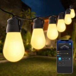 "Govee Smart Outdoor String Lights: Illuminate Your Space With Style -Electronics Store govee h7011191 outdoor led string light 3