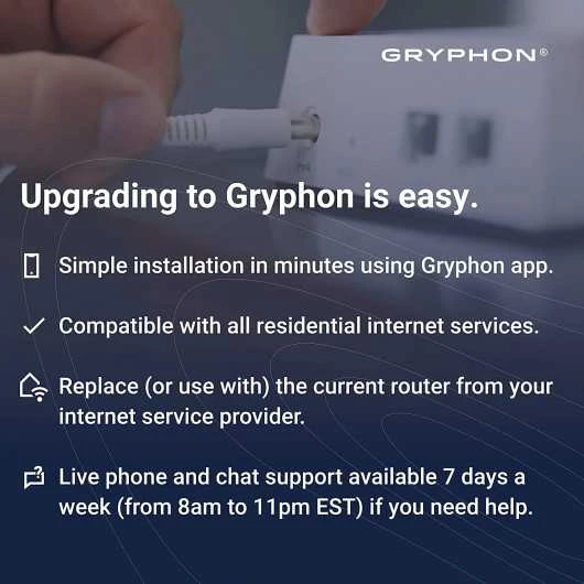 Next-Gen Security And Speed: Gryphon AX Mesh WiFi 6 Router 10 Next-Gen Security And Speed: Gryphon AX Mesh WiFi 6 Router - Image 10
