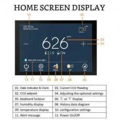 Optimize Your Environment: GZAIR Indoor Air Quality Monitor -Electronics Store gzair model 2 the touch air quality monitor 1 2