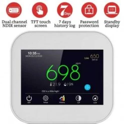 Optimize Your Environment: GZAIR Indoor Air Quality Monitor -Electronics Store gzair model 2 the touch air quality monitor 1 4