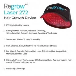 HairMax RegrowMD Laser Hair Growth Device - FDA Cleared, Fast Results -Electronics Store hairmax regrowmd laser hair growth cap fda cleared 272 medical grade lasers 5