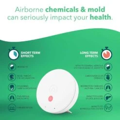 Airthings Wave Mini: Advanced Indoor Air Quality Monitor For Healthier Living 15 Airthings Wave Mini: Advanced Indoor Air Quality Monitor For Healthier Living -Electronics Store health 36