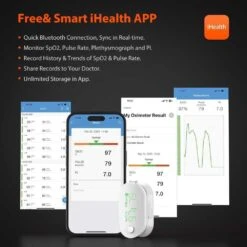 IHealth Air Wireless Fingertip Pulse Oximeter: Accurate Health Monitoring At Your Fingertips -Electronics Store health 63