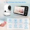 HelloBaby No WiFi Baby Monitor - 5 Screen, 30-Hour Battery, Pan-Tilt-Zoom, Night Vision, 2-Way Talk, 1000ft Range
