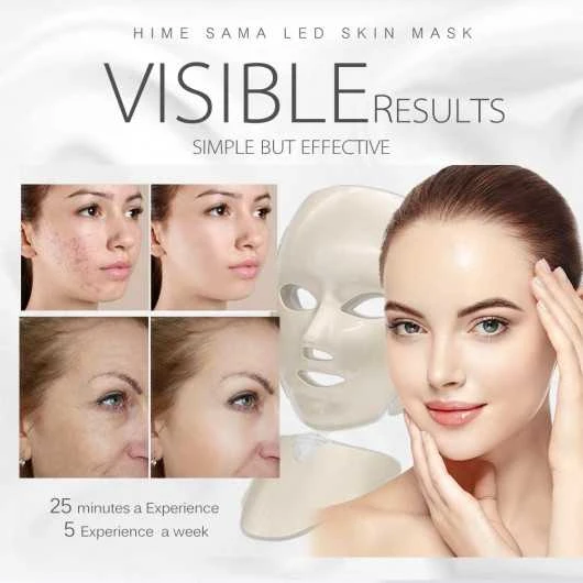 Unlock Radiant Skin: HIME SAMA Pro 7 Color LED Mask For Face & Neck 2 Unlock Radiant Skin: HIME SAMA Pro 7 Color LED Mask For Face & Neck - Image 2