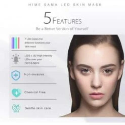 Unlock Radiant Skin: HIME SAMA Pro 7 Color LED Mask For Face & Neck 9 Unlock Radiant Skin: HIME SAMA Pro 7 Color LED Mask For Face & Neck -Electronics Store hime sama pro a better skin care 2