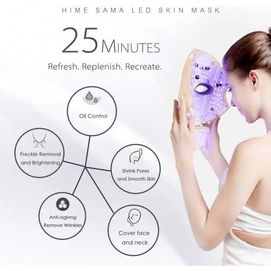 Unlock Radiant Skin: HIME SAMA Pro 7 Color LED Mask For Face & Neck 7 Unlock Radiant Skin: HIME SAMA Pro 7 Color LED Mask For Face & Neck - Image 7