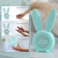 Dreamy Nights: Homealexa Rabbit Night Light With Touch & Remote Control -Electronics Store homealexa alarm clock the light alarm clock 6
