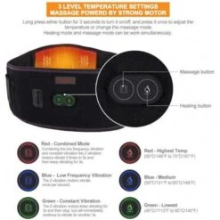 Heating Pad For Back Pain Relief With Massage - Customizable Heat & Vibration Settings -Electronics Store hunt heat the pain relief belt 1 6