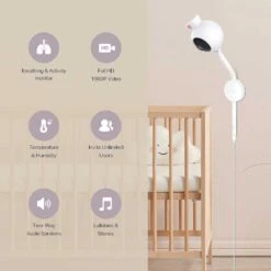 IBaby Smart Baby Monitor With Camera WiFi Video, Breathing & Movement Tracking, 1080P HD, Two-Way Audio, Alerts & Night Vision -Electronics Store ibaby smart baby monitor with camera wifi video breathing movement tracking 1080p hd two way audio alerts night vision 6