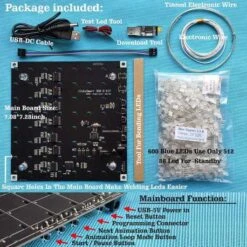 3D LED Cube Light Kit: DIY Animation Creation For Teens & Hobbyists -Electronics Store icubesmart welding kit 1 7