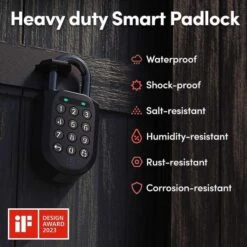 Igloohome Smart Padlock SP2: Ultimate Security, Weatherproof, Keyless Convenience -Electronics Store igloohome smart padlock sp2 ultimate security weatherproof keyless convenience 3