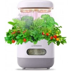 FAFAGRASS Hydroponics Growing System: Indoor Garden With Adjustable Full-Spectrum LED Light