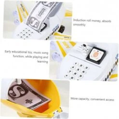 Interactive Airplane Piggy Bank: Educational & Musical Toy For Kids -Electronics Store interactive airplane piggy bank educational musical toy for kids 4