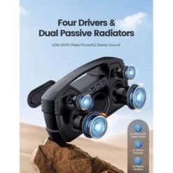 Waterproof Bluetooth Speaker - 40W Portable Wireless With 32H Playtime, Deep Bass -Electronics Store ipx7 waterproof bluetooth speaker 40w portable wireless speaker 32h playtime stereo loud sound deep bass outdoor speaker 2