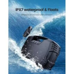 Waterproof Bluetooth Speaker - 40W Portable Wireless With 32H Playtime, Deep Bass -Electronics Store ipx7 waterproof bluetooth speaker 40w portable wireless speaker 32h playtime stereo loud sound deep bass outdoor speaker 3