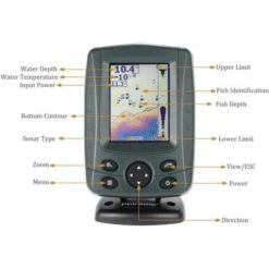 Phiradar FF688C Fish Finder – Dual Frequency Sonar, 3.5'' LCD Display, Ideal For Fishing Enthusiasts -Electronics Store joywee ff688c 35 phiradar color lcd boat fish finder 200khz 83khz dual sonar frequency 300m detection muti language auto zoom 4