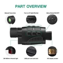 JStoon Night Vision Monocular: Infrared Illuminator For Darkness Mastery -Electronics Store jstoon js 02 the pocket monocular 3