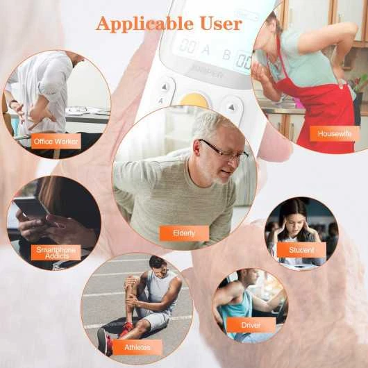 JUMPER Dual Channel TENS Machine: Pain Relief With 5 Massage Modes & Automatic Shutdown 4 JUMPER Dual Channel TENS Machine: Pain Relief With 5 Massage Modes & Automatic Shutdown - Image 4