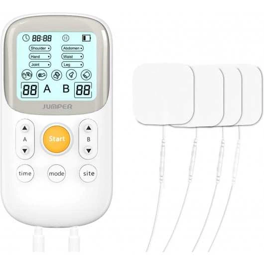 JUMPER Dual Channel TENS Machine: Pain Relief With 5 Massage Modes & Automatic Shutdown 1 JUMPER Dual Channel TENS Machine: Pain Relief With 5 Massage Modes & Automatic Shutdown