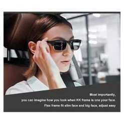 KENTKING Bluetooth Sunglasses: Hands-Free Calling, Open-Ear Audio, UV400 Protection, And Polarized Lenses For Active Lifestyles -Electronics Store kentking a pair of audio glasses 1 2