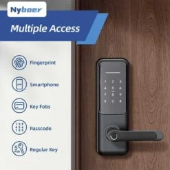 Keyless Fingerprint Smart Lock W/ Touchscreen Keypad, App Control, Passcodes & Alexa/Google Assistant For Front Door -Electronics Store keyless fingerprint smart lock w touchscreen keypad app control passcodes alexagoogle assistant for front door 4