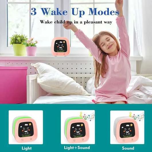 Kids Alarm Clock - Sleep Trainer, Night Light & Sound Machine, Perfect Gift 3 Kids Alarm Clock - Sleep Trainer, Night Light & Sound Machine, Perfect Gift - Image 3