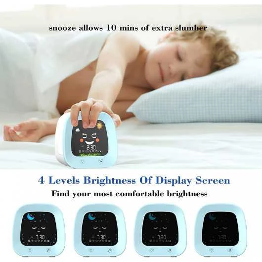Kids Alarm Clock - Sleep Trainer, Night Light & Sound Machine, Perfect Gift 4 Kids Alarm Clock - Sleep Trainer, Night Light & Sound Machine, Perfect Gift - Image 4