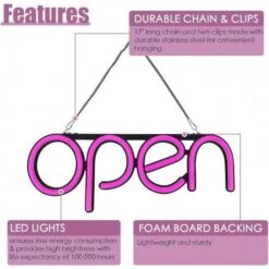 Dynamic LED Open Sign For Businesses: Energy-Efficient & Durable Light Display -Electronics Store kktect the illuminated sign open 5