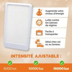 Boost Your Mood: 15,000 Lux Light Therapy Lamp For Wellness And Energy -Electronics Store lampe de luminotherapie 10000 lux restez en forme en toute saison lampe lumiere du jour a spectre complet ameliore 6