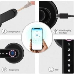 Unlock Convenience: Laxre Smart Fingerprint Door Lock With Bluetooth