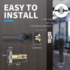 Unlock Convenience: Laxre Smart Fingerprint Door Lock With Bluetooth -Electronics Store laxre lax la01 the smart lock 3